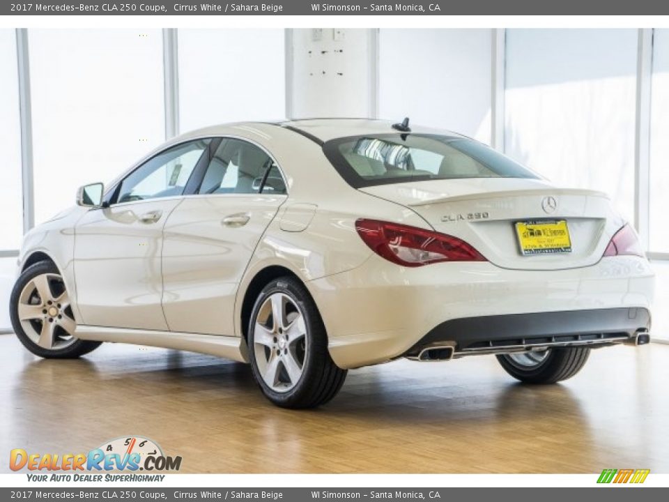 2017 Mercedes-Benz CLA 250 Coupe Cirrus White / Sahara Beige Photo #3