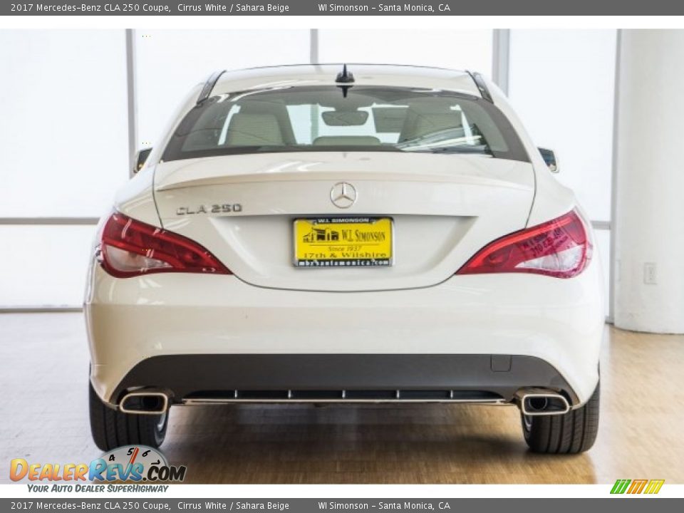 2017 Mercedes-Benz CLA 250 Coupe Cirrus White / Sahara Beige Photo #4