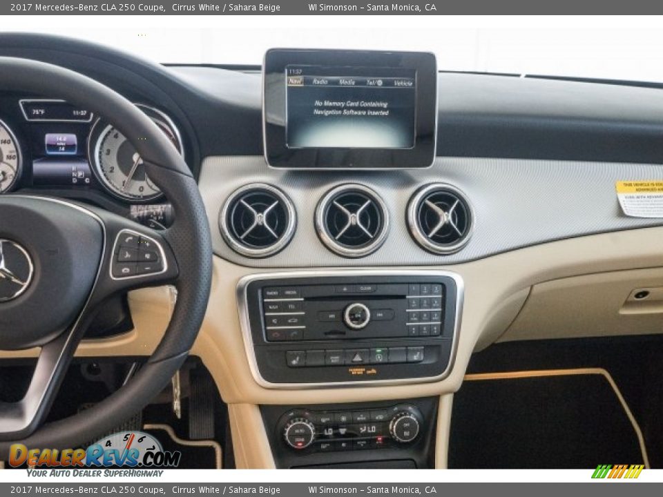 2017 Mercedes-Benz CLA 250 Coupe Cirrus White / Sahara Beige Photo #5