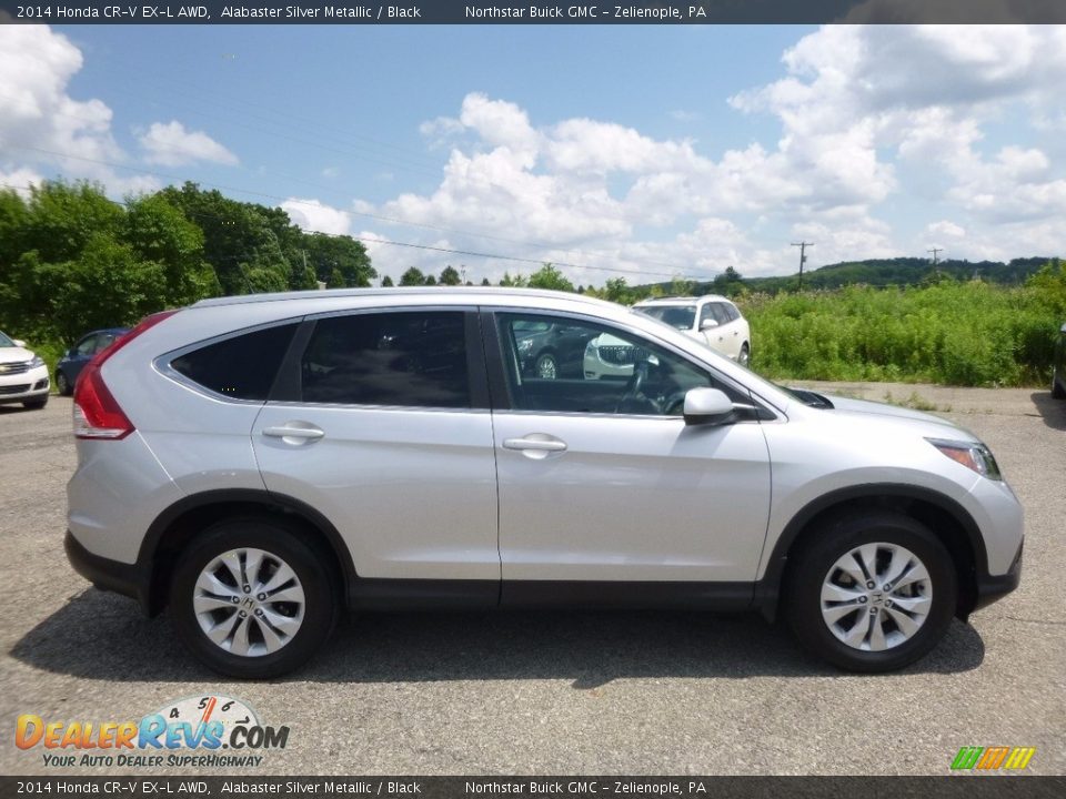 2014 Honda CR-V EX-L AWD Alabaster Silver Metallic / Black Photo #5