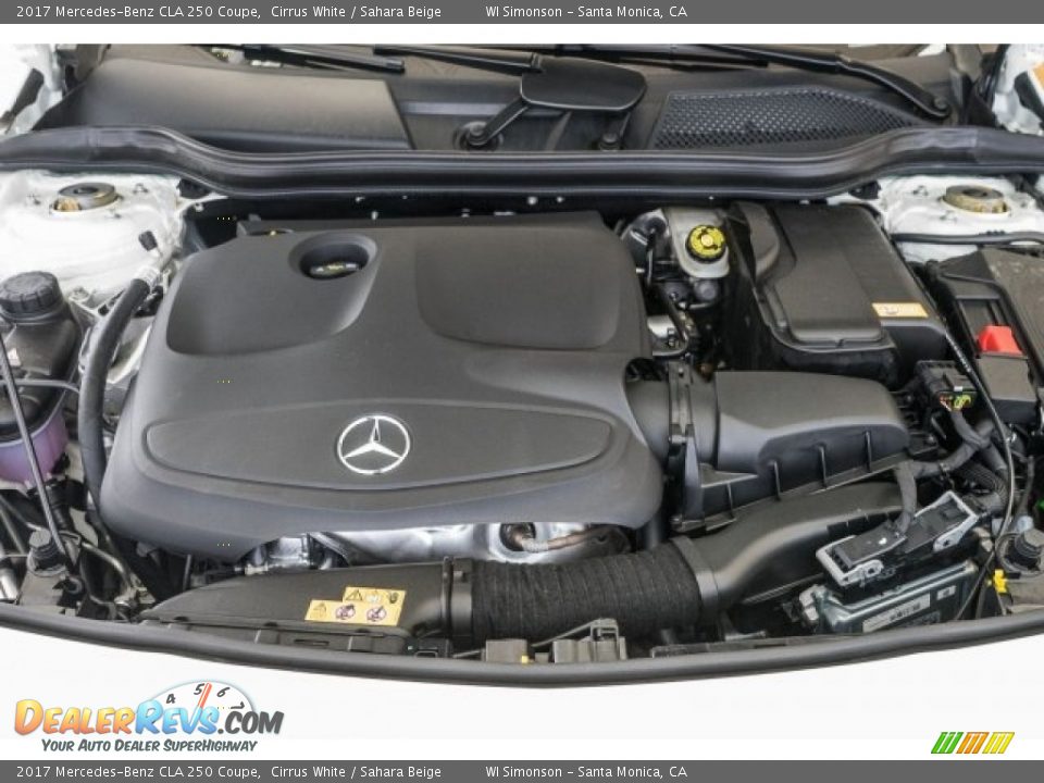 2017 Mercedes-Benz CLA 250 Coupe Cirrus White / Sahara Beige Photo #8