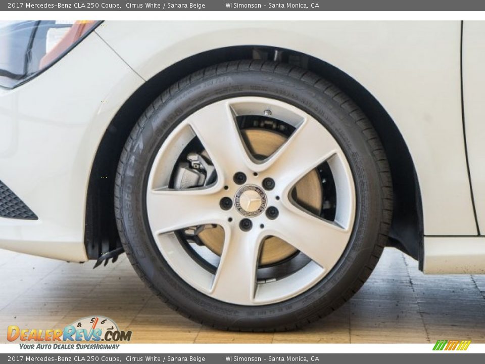 2017 Mercedes-Benz CLA 250 Coupe Cirrus White / Sahara Beige Photo #9