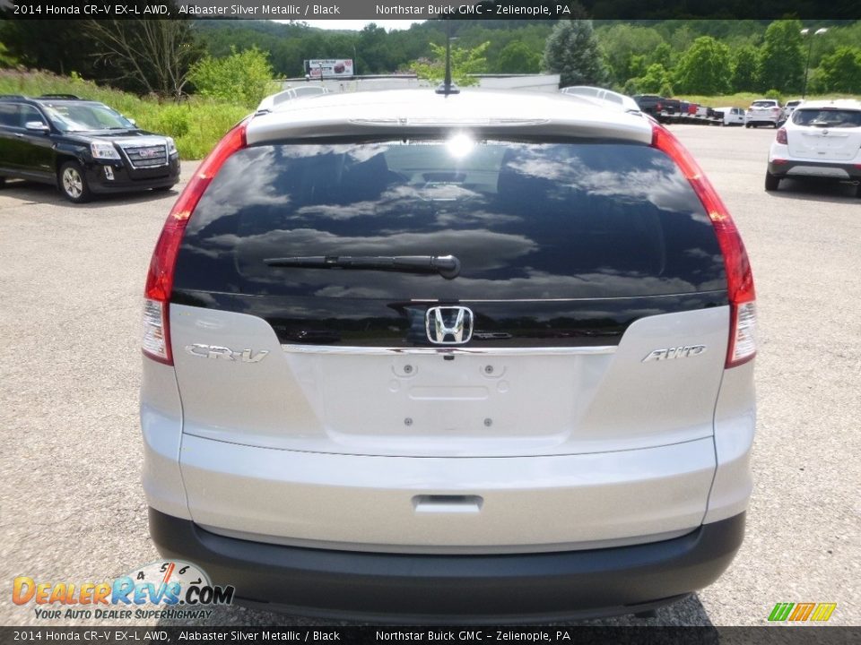 2014 Honda CR-V EX-L AWD Alabaster Silver Metallic / Black Photo #9