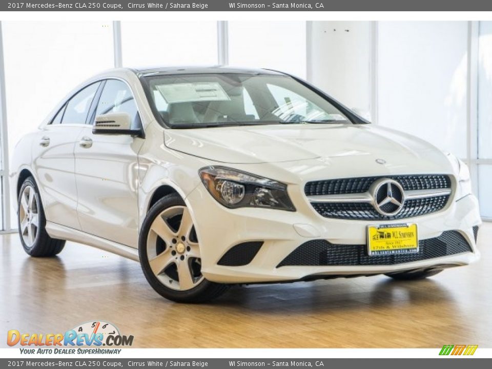 2017 Mercedes-Benz CLA 250 Coupe Cirrus White / Sahara Beige Photo #12