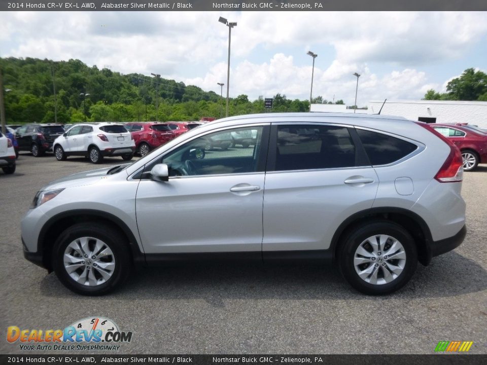 2014 Honda CR-V EX-L AWD Alabaster Silver Metallic / Black Photo #12