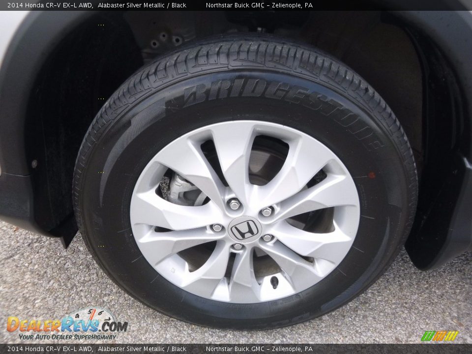 2014 Honda CR-V EX-L AWD Alabaster Silver Metallic / Black Photo #13