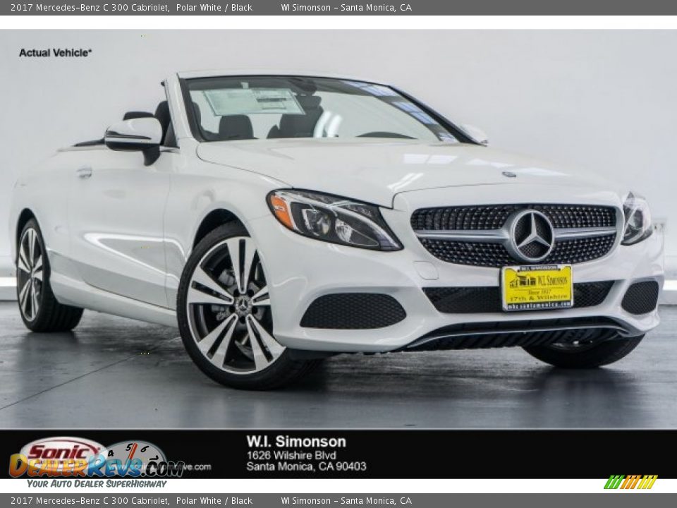 2017 Mercedes-Benz C 300 Cabriolet Polar White / Black Photo #1