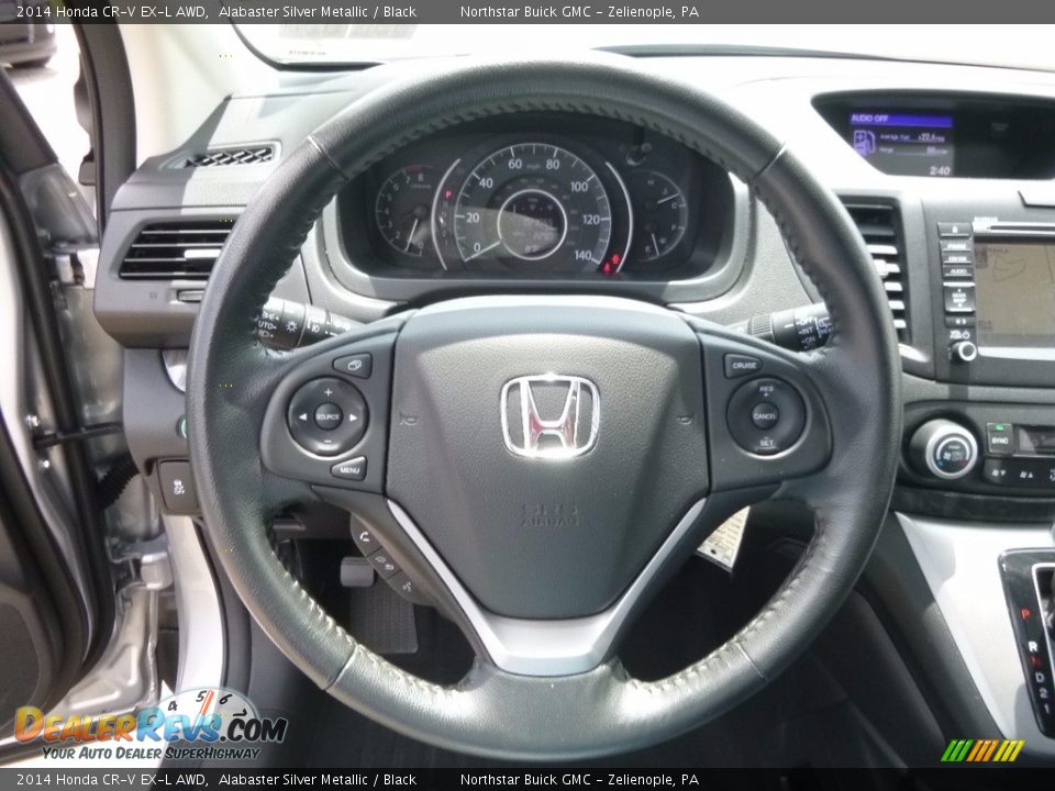 2014 Honda CR-V EX-L AWD Alabaster Silver Metallic / Black Photo #23