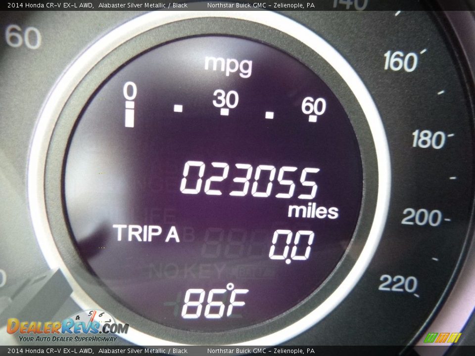 2014 Honda CR-V EX-L AWD Alabaster Silver Metallic / Black Photo #30