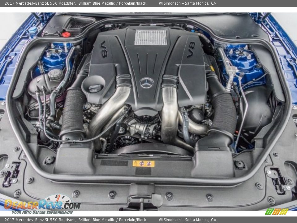 2017 Mercedes-Benz SL 550 Roadster 4.7 Liter DI biturbo DOHC 32-Valve VVT V8 Engine Photo #9