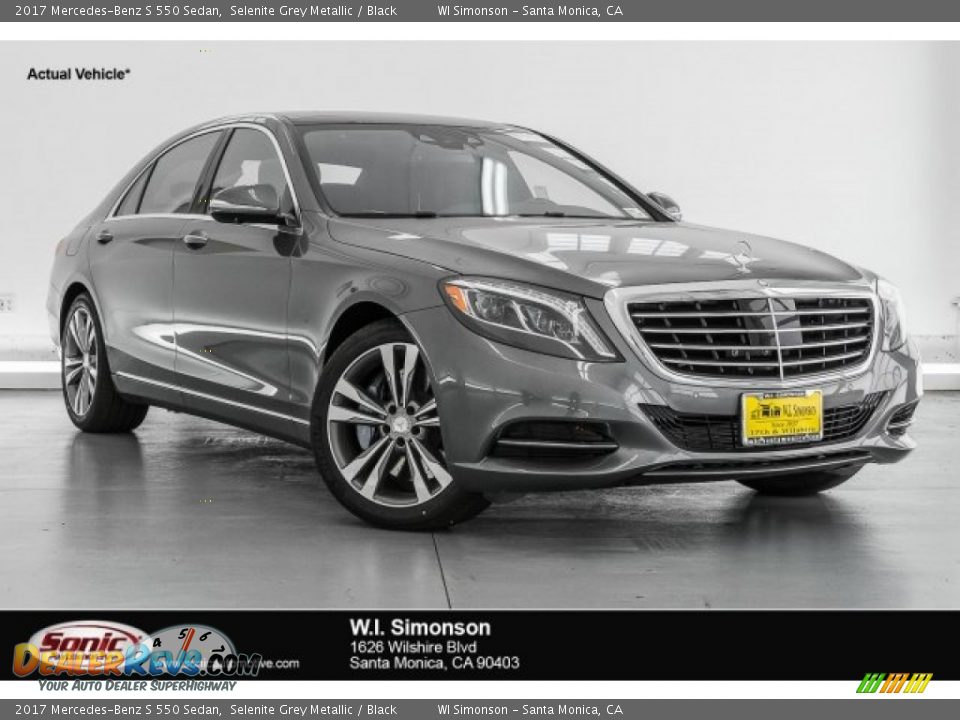 2017 Mercedes-Benz S 550 Sedan Selenite Grey Metallic / Black Photo #1