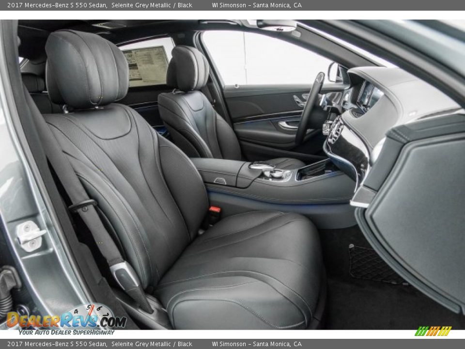 2017 Mercedes-Benz S 550 Sedan Selenite Grey Metallic / Black Photo #2