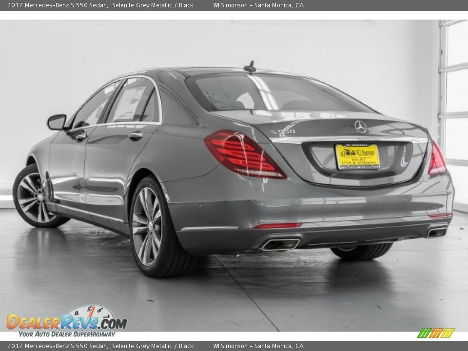 2017 Mercedes-Benz S 550 Sedan Selenite Grey Metallic / Black Photo #3