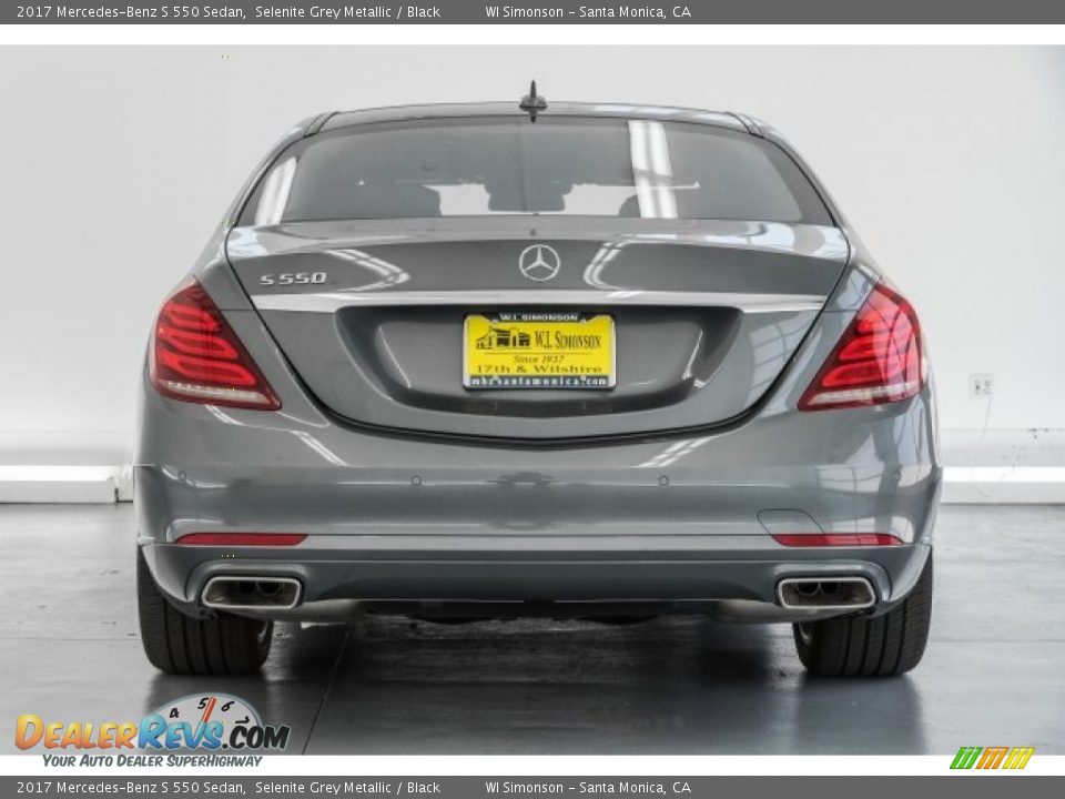 2017 Mercedes-Benz S 550 Sedan Selenite Grey Metallic / Black Photo #4