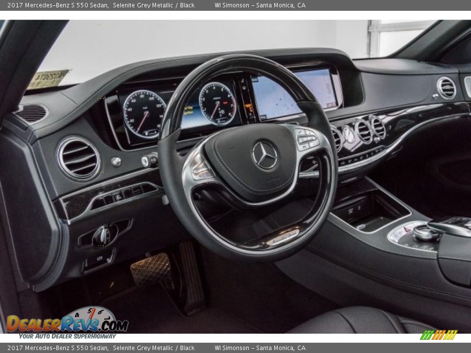 2017 Mercedes-Benz S 550 Sedan Selenite Grey Metallic / Black Photo #7