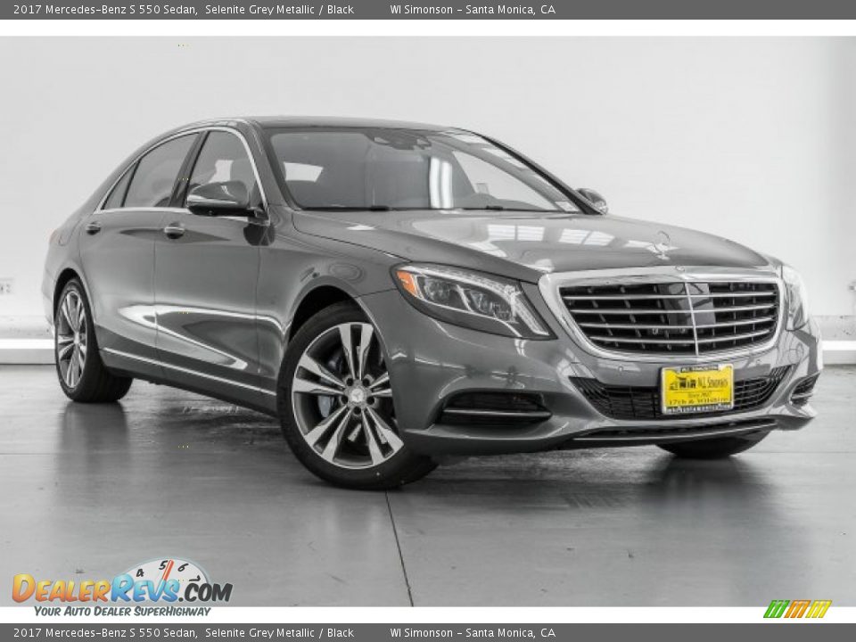 2017 Mercedes-Benz S 550 Sedan Selenite Grey Metallic / Black Photo #12