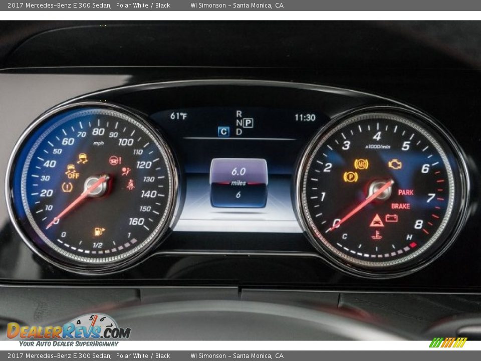 2017 Mercedes-Benz E 300 Sedan Polar White / Black Photo #7