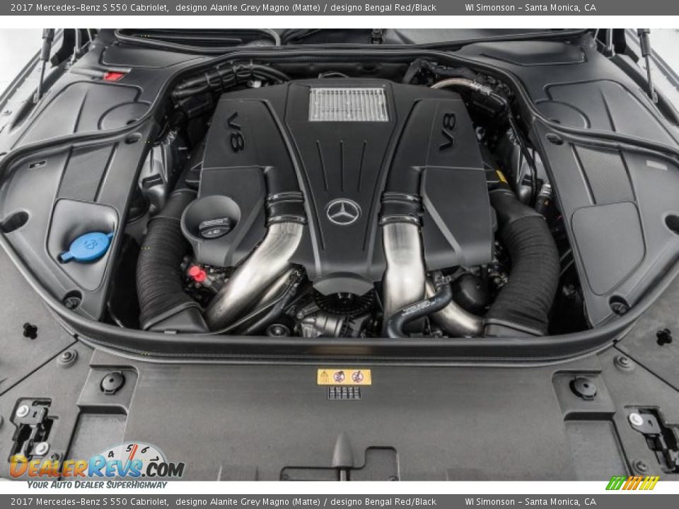 2017 Mercedes-Benz S 550 Cabriolet 4.7 Liter DI biturbo DOHC 32-Valve VVT V8 Engine Photo #8