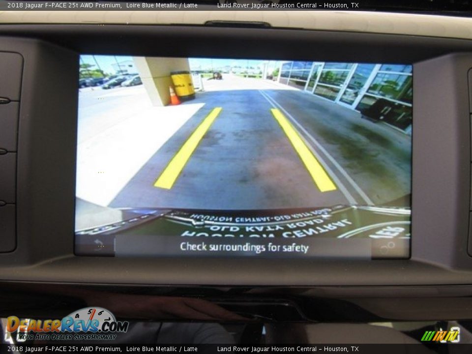 2018 Jaguar F-PACE 25t AWD Premium Loire Blue Metallic / Latte Photo #21