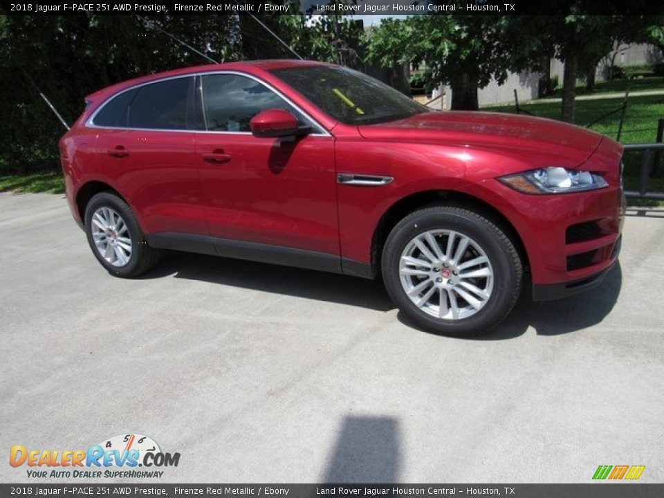 2018 Jaguar F-PACE 25t AWD Prestige Firenze Red Metallic / Ebony Photo #1