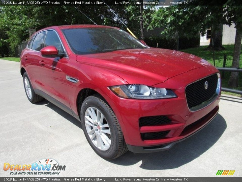 2018 Jaguar F-PACE 25t AWD Prestige Firenze Red Metallic / Ebony Photo #2
