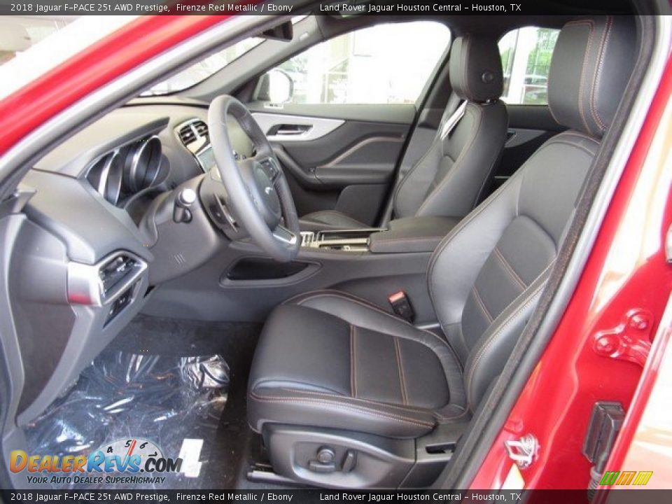 2018 Jaguar F-PACE 25t AWD Prestige Firenze Red Metallic / Ebony Photo #3
