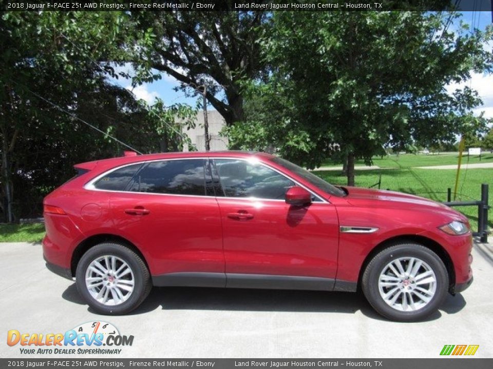 2018 Jaguar F-PACE 25t AWD Prestige Firenze Red Metallic / Ebony Photo #6