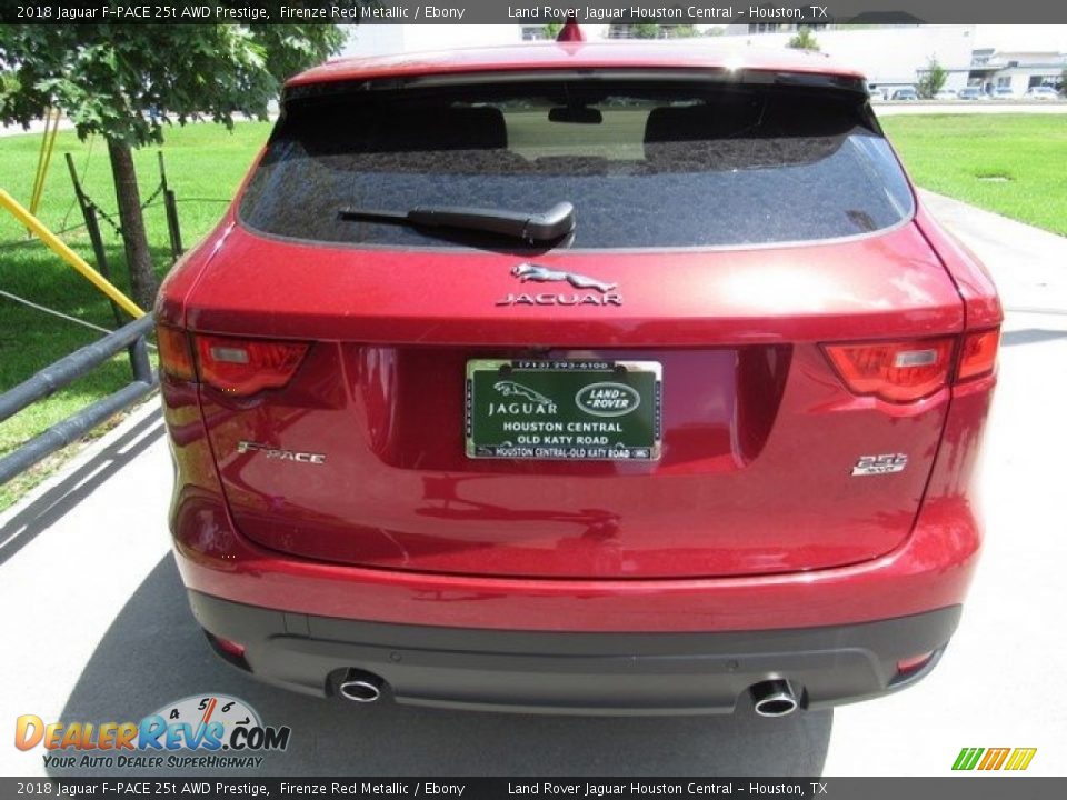2018 Jaguar F-PACE 25t AWD Prestige Firenze Red Metallic / Ebony Photo #8