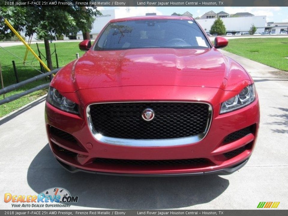 2018 Jaguar F-PACE 25t AWD Prestige Firenze Red Metallic / Ebony Photo #9