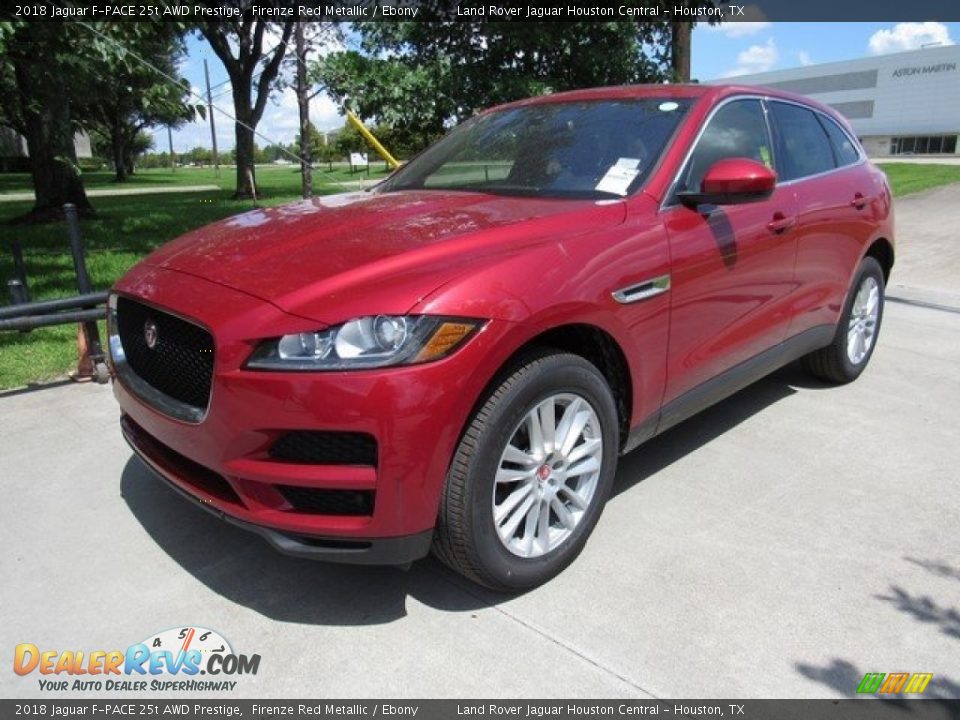 2018 Jaguar F-PACE 25t AWD Prestige Firenze Red Metallic / Ebony Photo #10