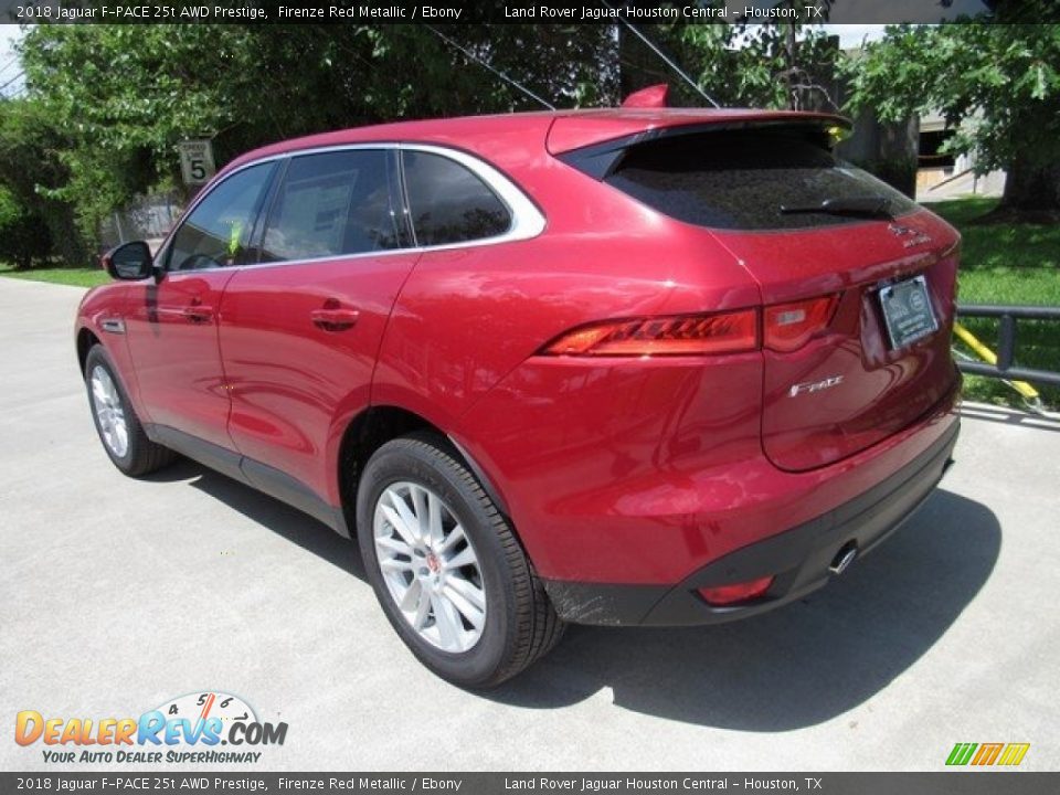 2018 Jaguar F-PACE 25t AWD Prestige Firenze Red Metallic / Ebony Photo #12
