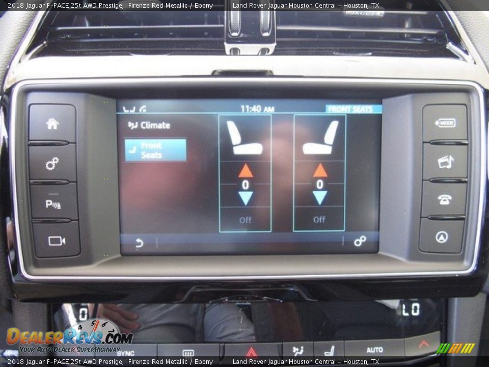 2018 Jaguar F-PACE 25t AWD Prestige Firenze Red Metallic / Ebony Photo #21
