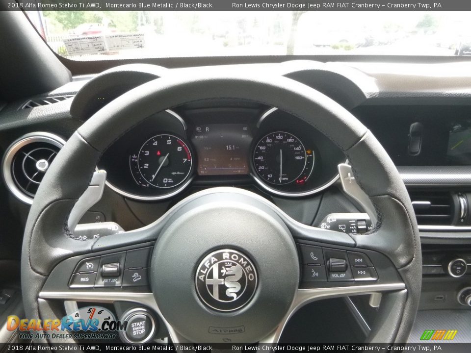 2018 Alfa Romeo Stelvio Ti AWD Steering Wheel Photo #33