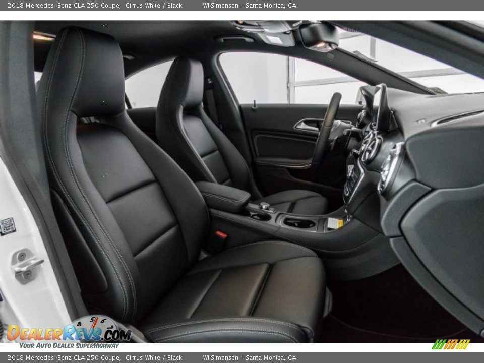 2018 Mercedes-Benz CLA 250 Coupe Cirrus White / Black Photo #2