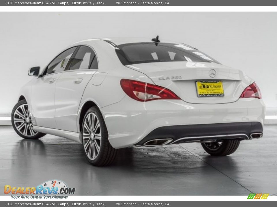 2018 Mercedes-Benz CLA 250 Coupe Cirrus White / Black Photo #3