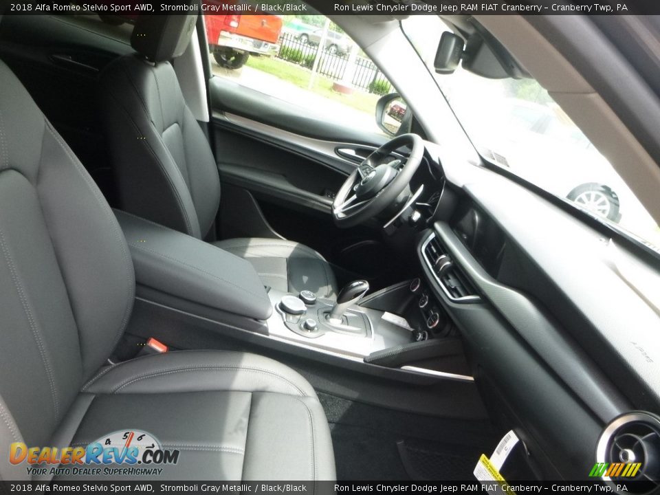 Front Seat of 2018 Alfa Romeo Stelvio Sport AWD Photo #14