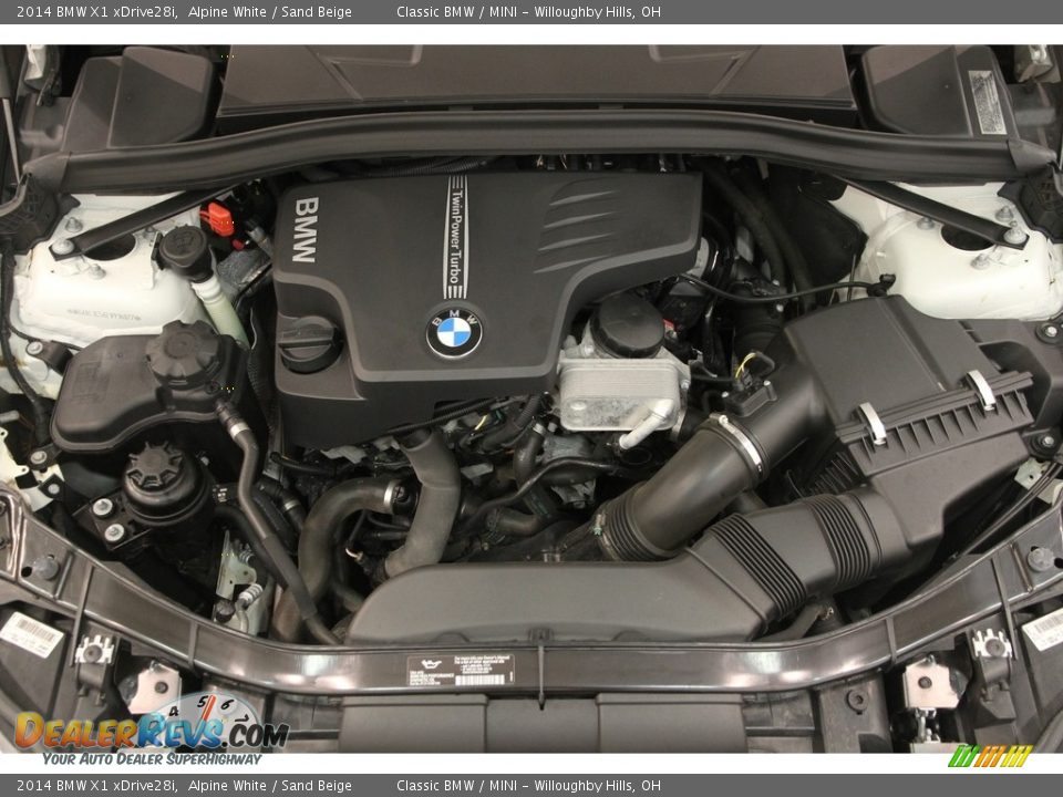 2014 BMW X1 xDrive28i Alpine White / Sand Beige Photo #21