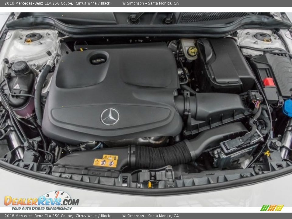 2018 Mercedes-Benz CLA 250 Coupe Cirrus White / Black Photo #8