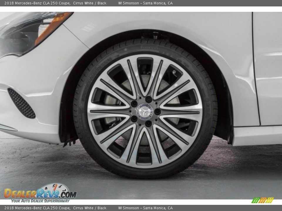 2018 Mercedes-Benz CLA 250 Coupe Cirrus White / Black Photo #9