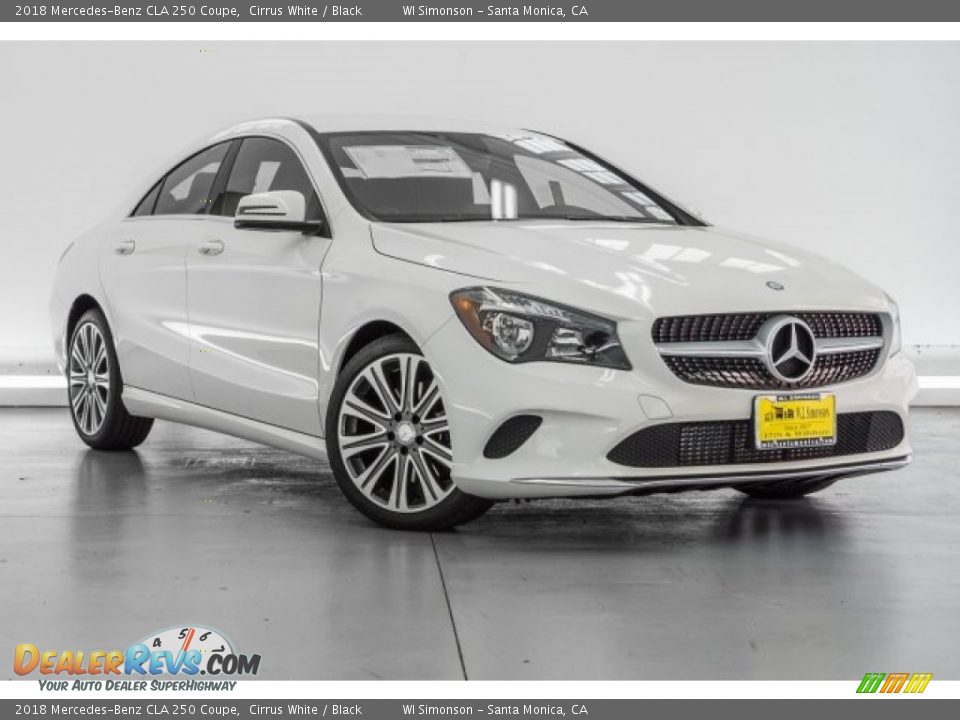 2018 Mercedes-Benz CLA 250 Coupe Cirrus White / Black Photo #12