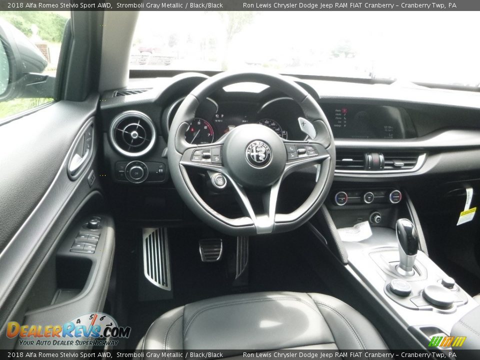 Dashboard of 2018 Alfa Romeo Stelvio Sport AWD Photo #18