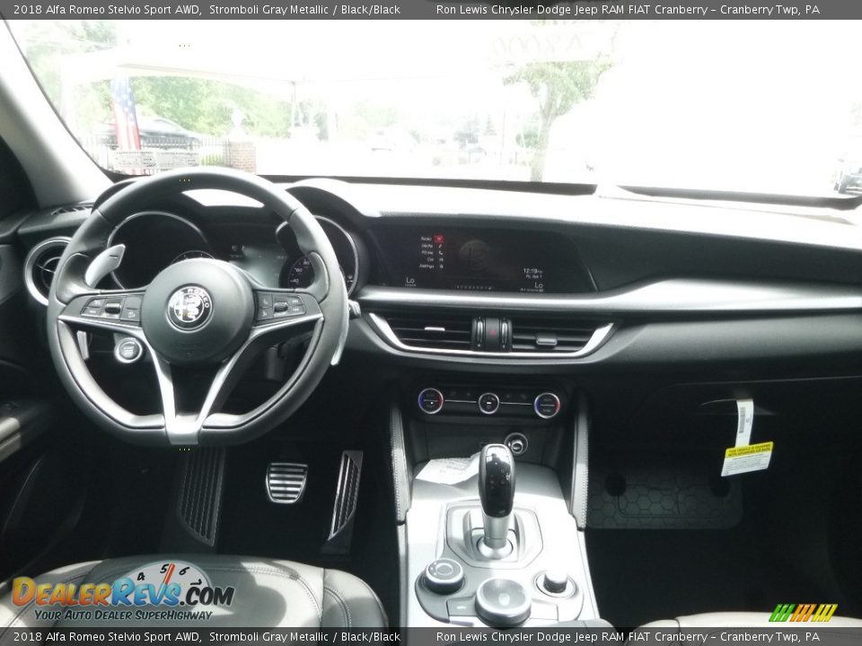 Dashboard of 2018 Alfa Romeo Stelvio Sport AWD Photo #19