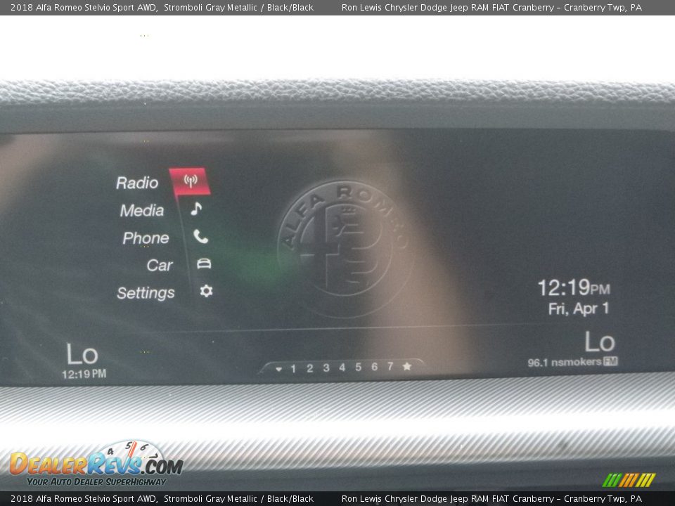 2018 Alfa Romeo Stelvio Sport AWD Stromboli Gray Metallic / Black/Black Photo #25