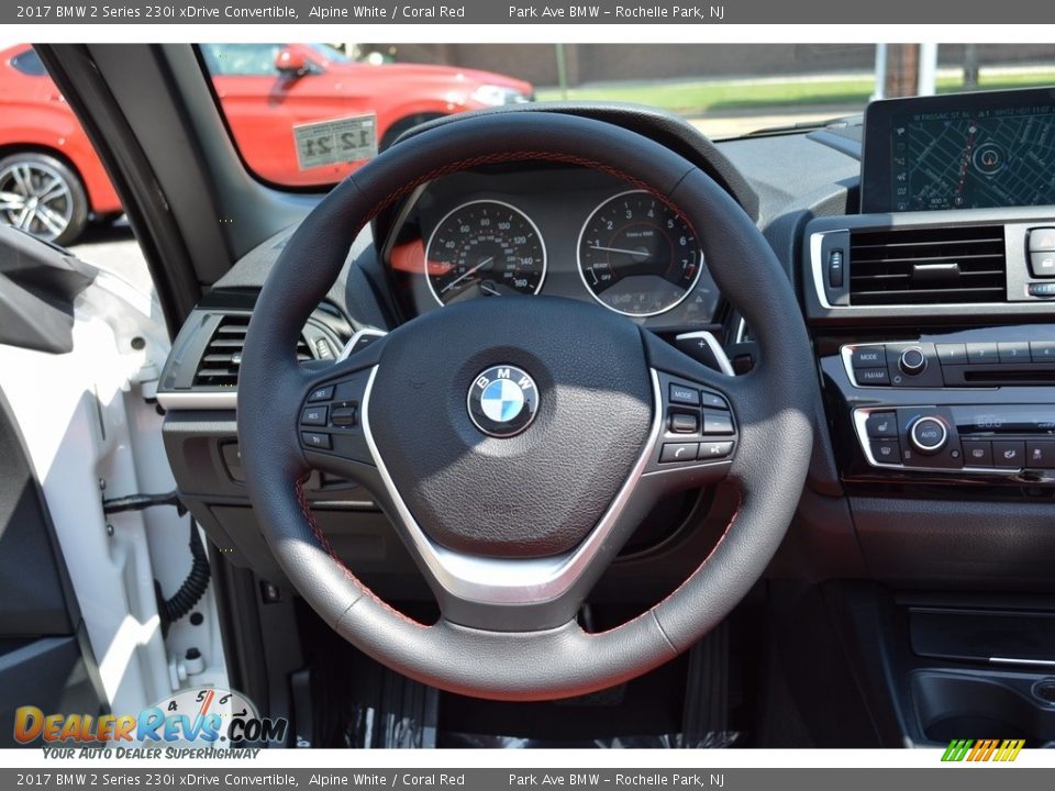 2017 BMW 2 Series 230i xDrive Convertible Alpine White / Coral Red Photo #18