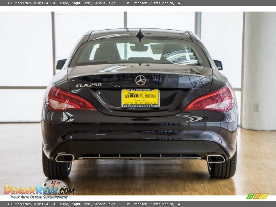 2018 Mercedes-Benz CLA 250 Coupe Night Black / Sahara Beige Photo #4