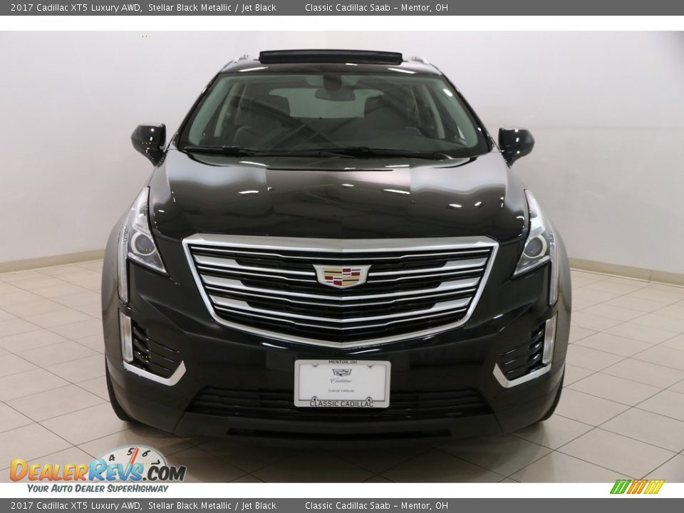 2017 Cadillac XT5 Luxury AWD Stellar Black Metallic / Jet Black Photo #2