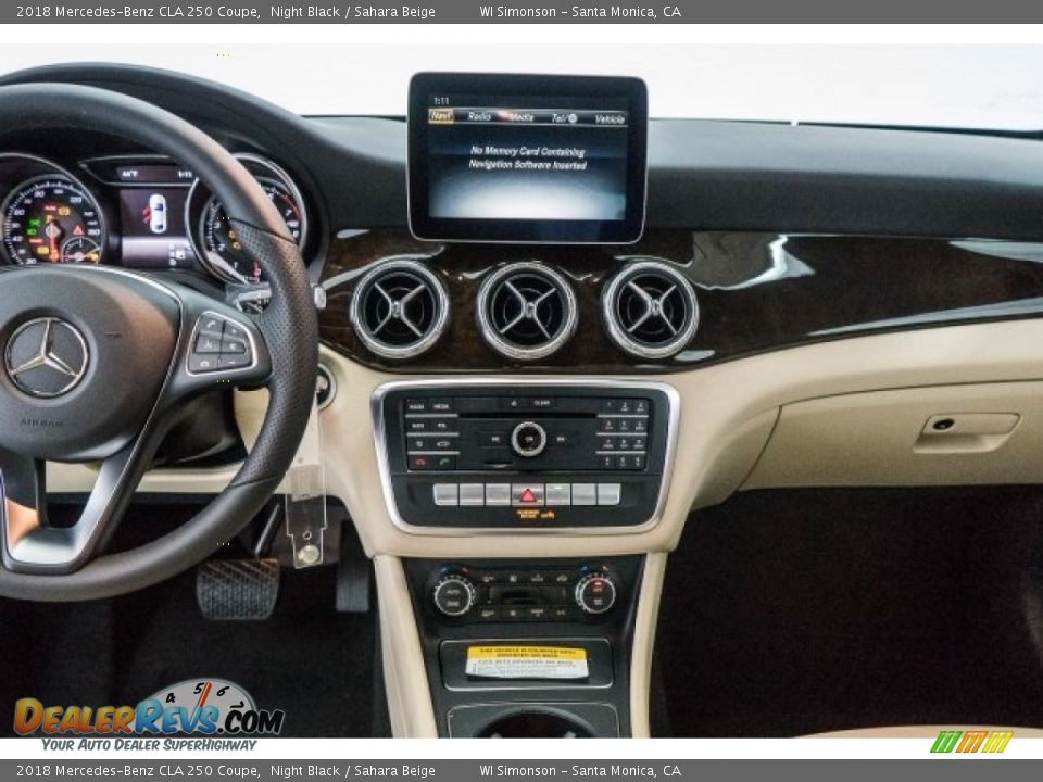 2018 Mercedes-Benz CLA 250 Coupe Night Black / Sahara Beige Photo #5