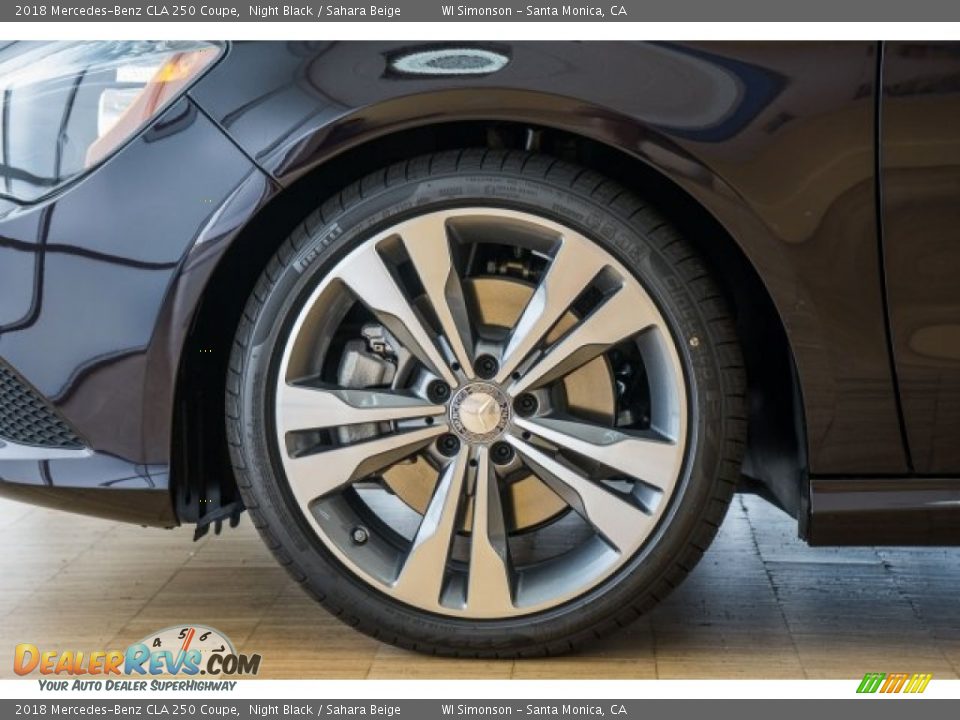 2018 Mercedes-Benz CLA 250 Coupe Night Black / Sahara Beige Photo #9