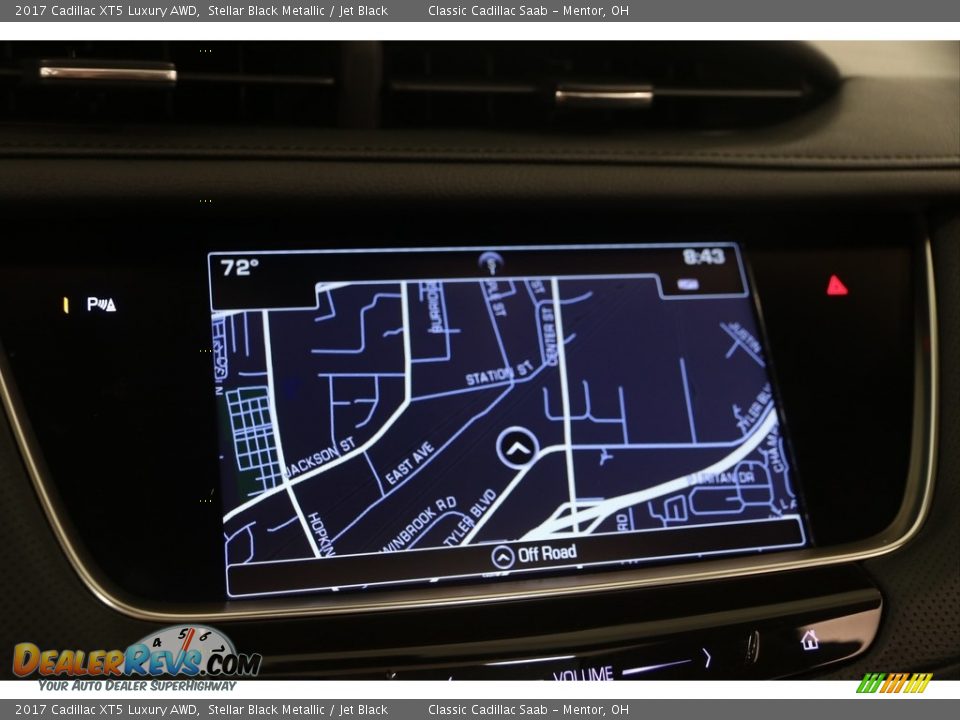 2017 Cadillac XT5 Luxury AWD Stellar Black Metallic / Jet Black Photo #7