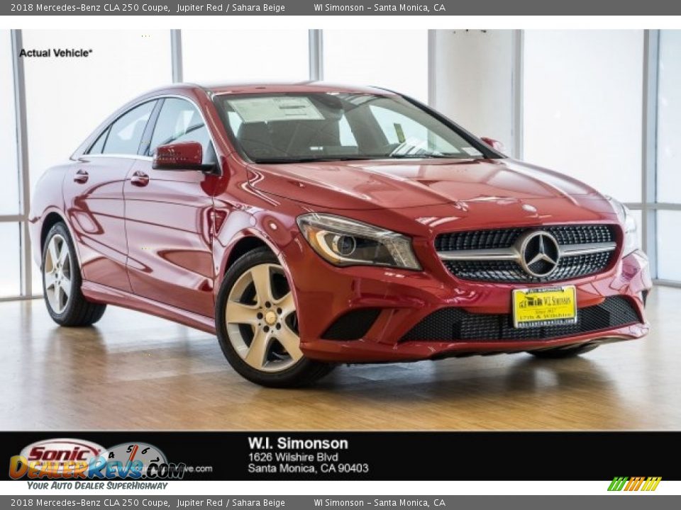 2018 Mercedes-Benz CLA 250 Coupe Jupiter Red / Sahara Beige Photo #1